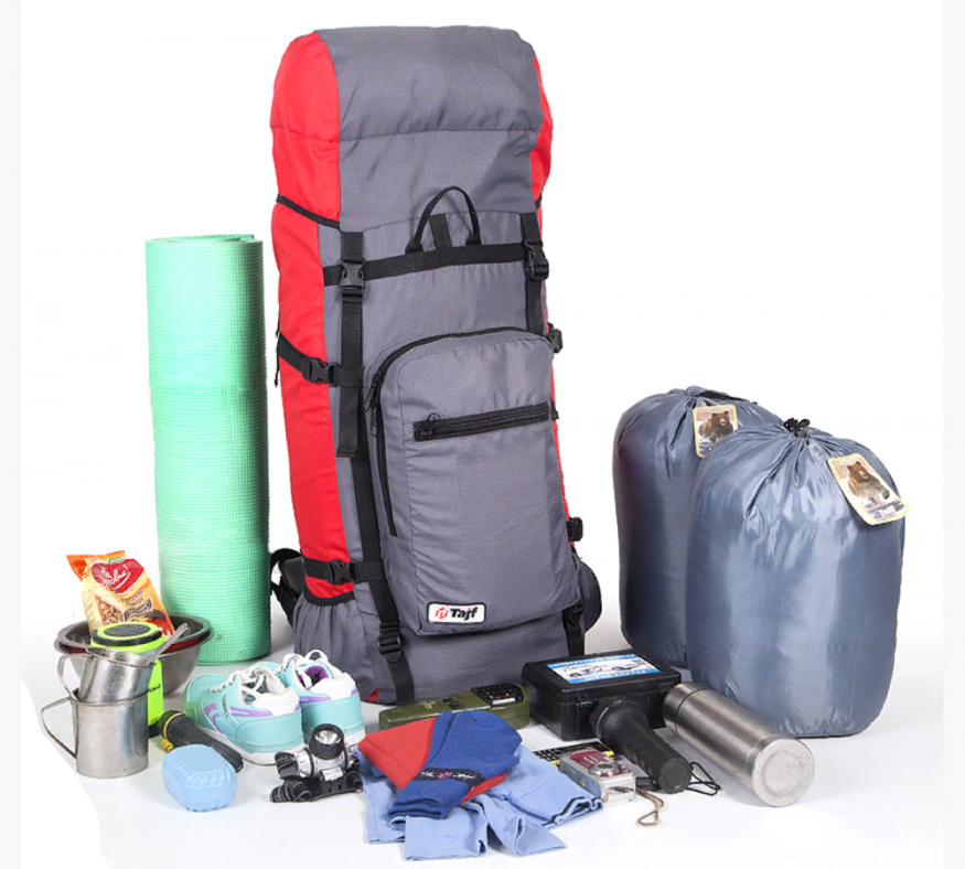 Рюкзак туристический Оптимал 1  черн.вишня, 90 л, ТАЙФ