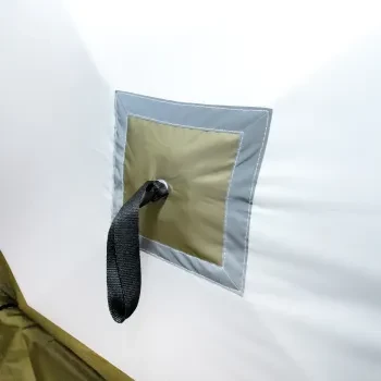 Палатка КУБ 2 Premium Long (трехслойная), оливковый-белый, Следопыт