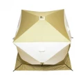 Палатка КУБ 2 Premium Long (трехслойная), оливковый-белый, Следопыт