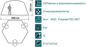 Шатер Summer House цвет royal, Canadian Camper