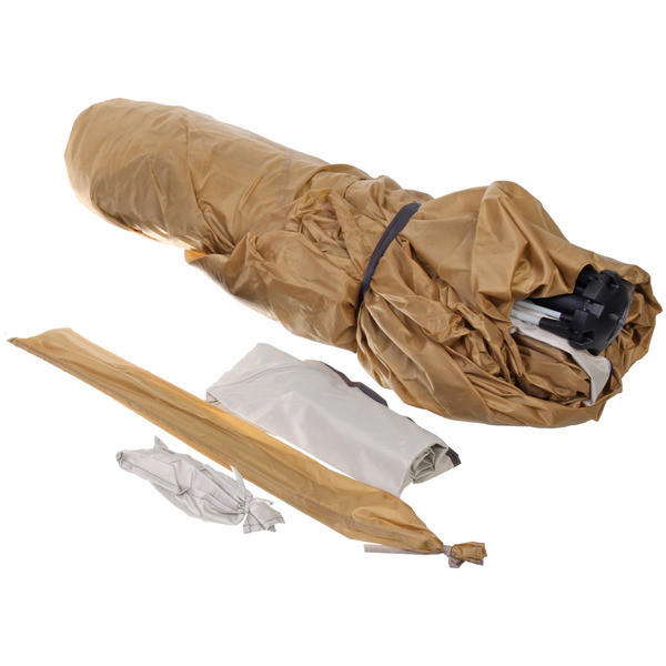 Палатка туристическая Печора-3 зонтичного типа, 240*240*155 см, бежевая