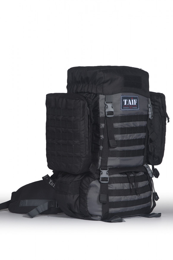 Рюкзак тактический Сармат 3, Оксфорд (рип-стоп), черный-серый, 55 л, ТАЙФ