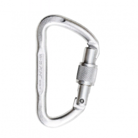 Карабин дюралевый трапеция &amp;quot;Малый&amp;quot; с р/жесткости с муфтой, &amp;quot;keylock&amp;quot;, 22 кН, ринг
