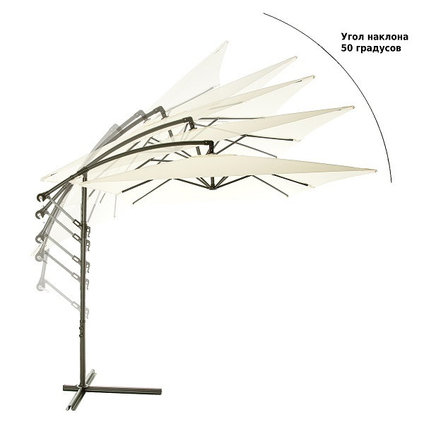 Зонт садовый бежевый, 6401, Green Glade