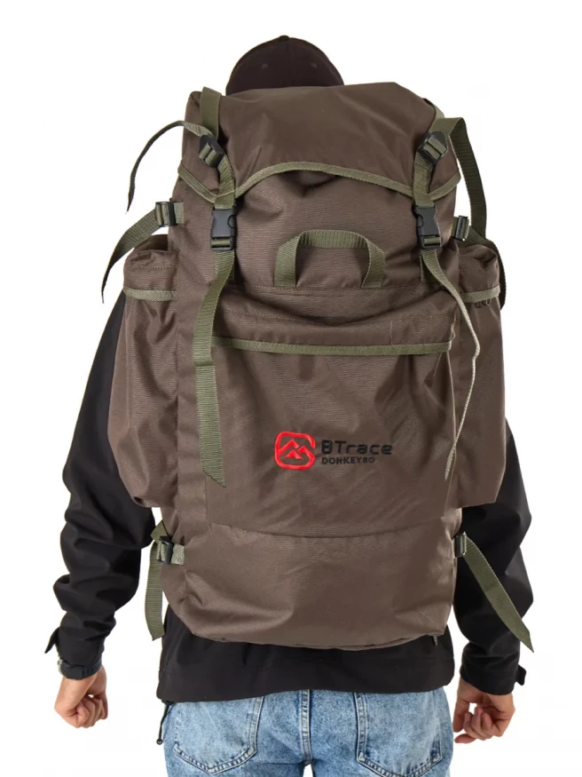 Рюкзак туристический Donkey, Зеленый, 80 л, Btrace